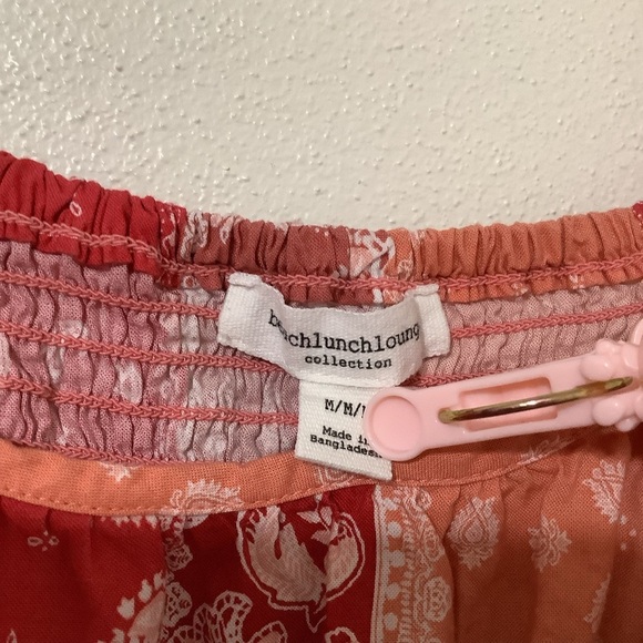 Beach Lunch Lounge Bandana Print Cowgirl Patchwork Print Babydoll Dress Medium - Picture 5 of 15